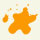 orangefarbener Fleck